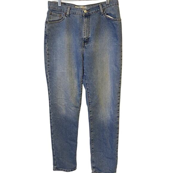 Y2K Levi’s 512 Classic Slim Tapered Leg Jeans High Rise Women Size 14M Blue - Picture 1 of 8